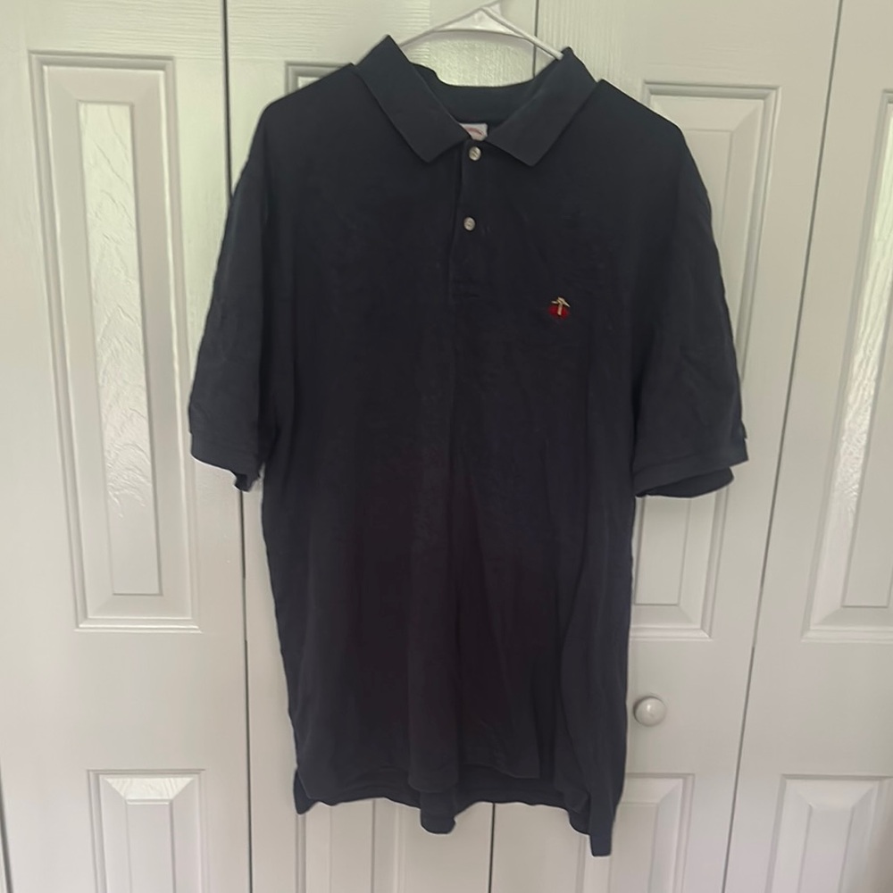 Brooks Brothers Black Polo Shirt Classic Style